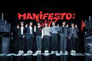 ENHYPEN releases photos of media showcase for 'MANIFESTO: DAY 1'