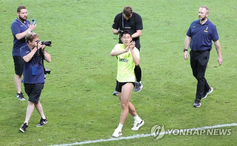 손흥민·케인 '후반 쇼?'…팀K리그와 친선경기 벤치서 시작