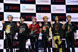 Individual and Group Photos of Xdinary Heroes at press showcase for 'Hello World'