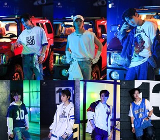 Teaser photos of TRENDZ's song 'CLIQUE"