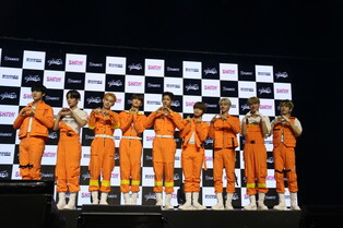 Individual and group photos of YOUNITE  at media showcase for 2nd EP 'YOUNI-Q'