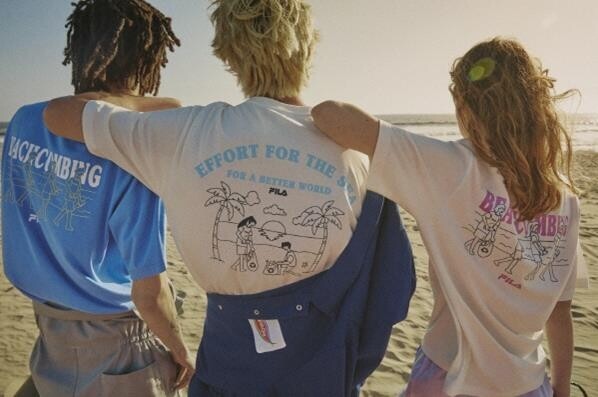 휠라, 해양보호 의미 담은 '비치코밍' 컬렉션 출시