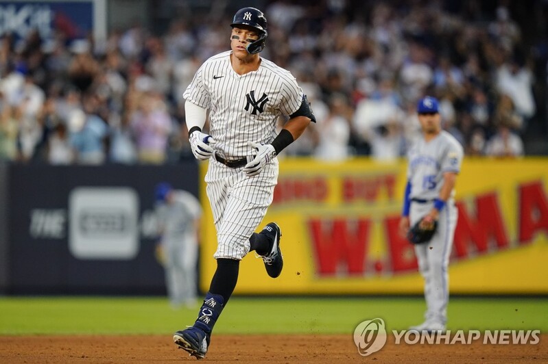 저지, 40·41호 아치…21년 만의 MLB 60홈런 타자 기대(종합)