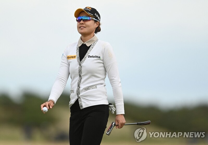 전인지 "바람 정말 심해…생각 비우고 샷에 집중하고 싶어요"