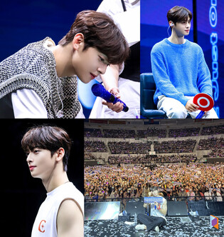 Photo of Cha Eun-woo at  fan meeting  in Philippines