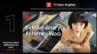 ‘Extraordinary Attorney Woo’ becomes most-watched non-english Netflix drama for fourth times
