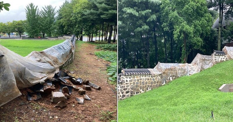 [집중호우] 나흘째 이어진 비에 보물·사적 등 문화재 48건 피해