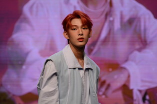 Individual and group photo of Luminous during media showcase for 'Luminous in Wonderland'