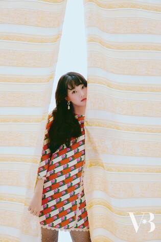 Photos of  Yerin from Gfriend's photo shoot with 'YOURVIBES' drops