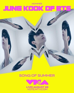 Jungkook's 'Left and Right' to participate at MTV awards as nominee of 'Song of Summer'