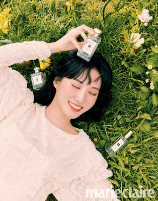 Collaborative photos of Park Eun-bin's and fragrance brand Jo Malone London drops