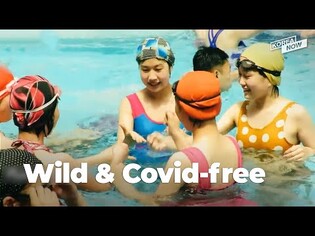 “Covid-free” North Koreans on summer vacation