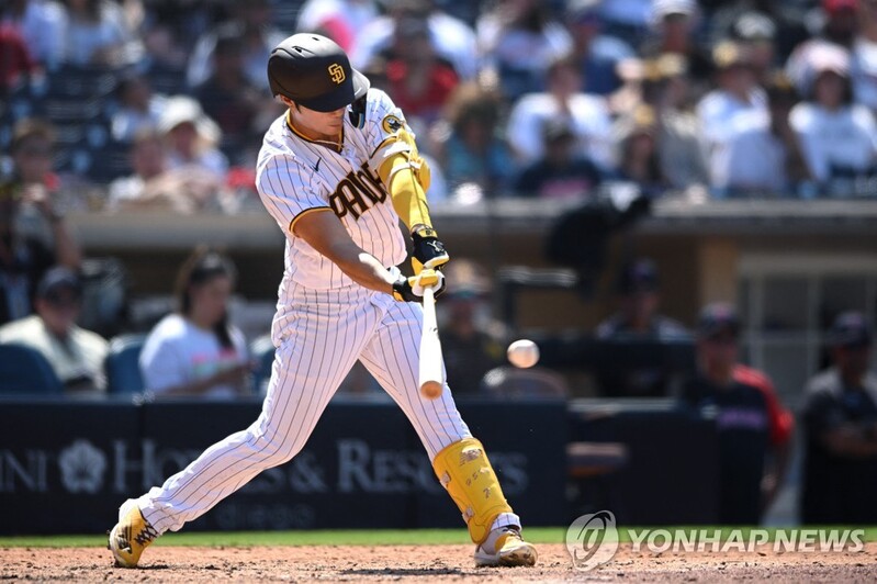 '안타 2개' 김하성, 올 시즌 22번째 멀티 히트…타율 0.255