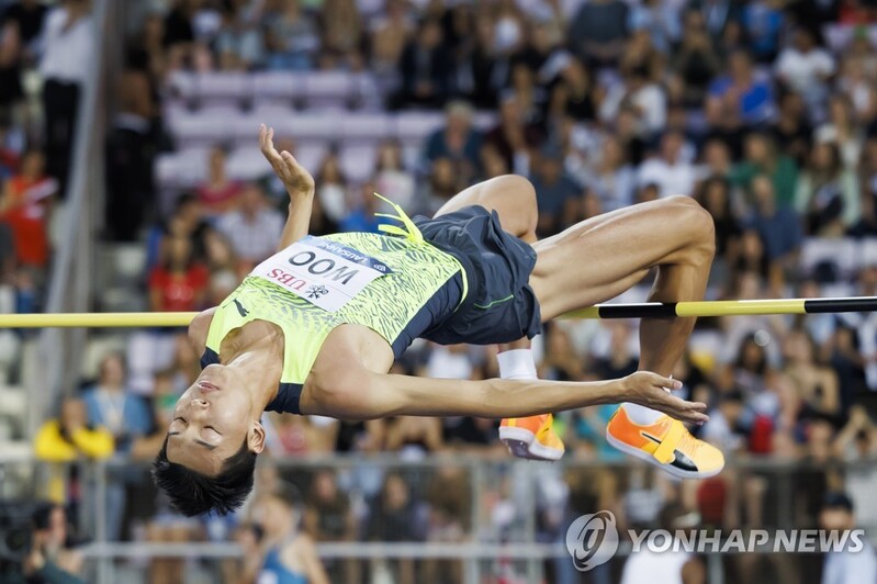 High jumper Woo Sang-hyeok falters in latest Diamond League stop, to miss season finale