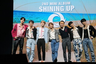 Group photos of TEMPEST during media showcase for second mini album 'SHINING UP'