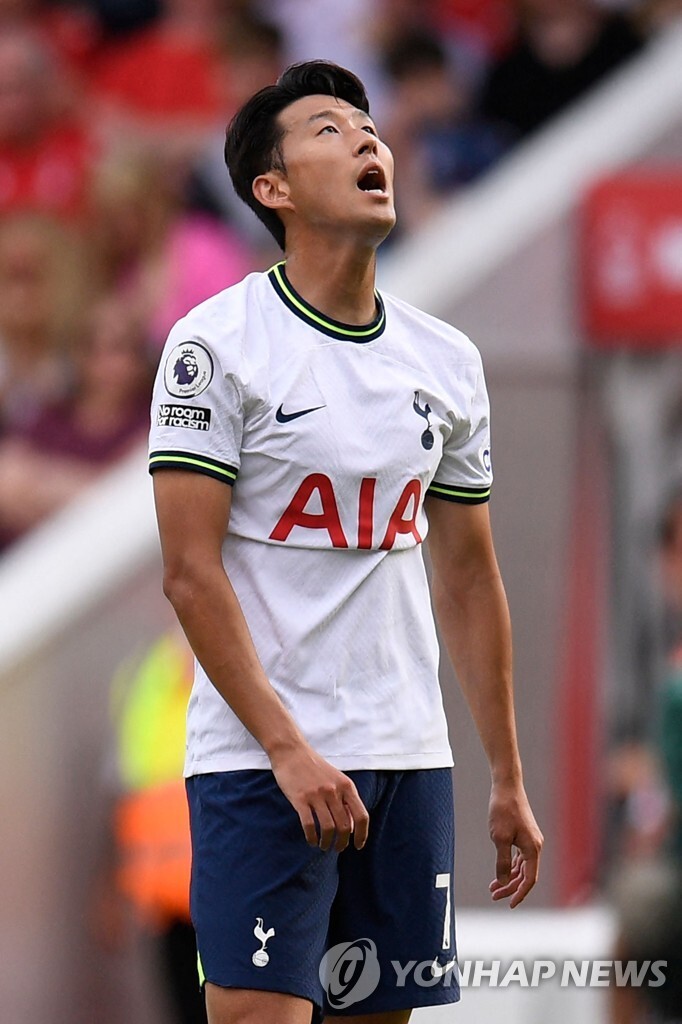 '4경기째 무득점' 손흥민, 노팅엄전 평점 6.3으로 '혹평'