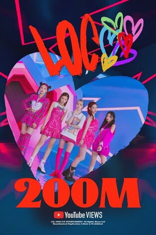 ITZY's 'LOCO' MV surpasses 200 milli YouTube views