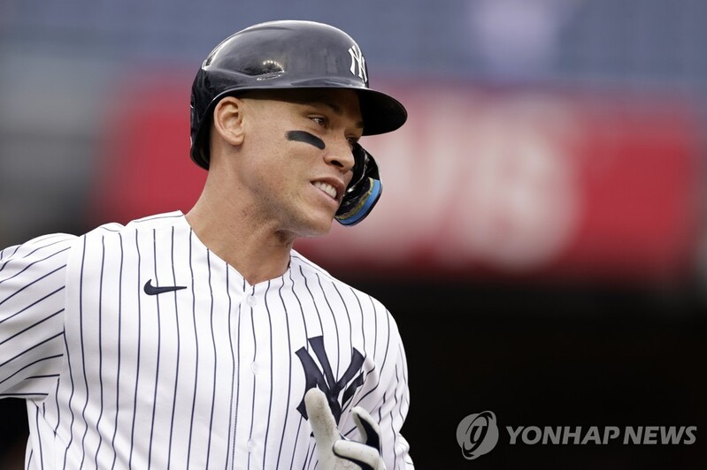 양키스 저지, 4경기 연속 홈런포…60홈런에 5개 남았다