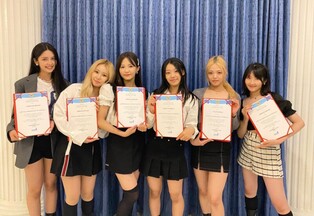 Photos of girl group Lapillus in Philippines for ambassador appointment ceremony