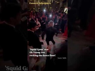 "Squid Game" star Oh Young-soo spotted at Emmys afterparty!