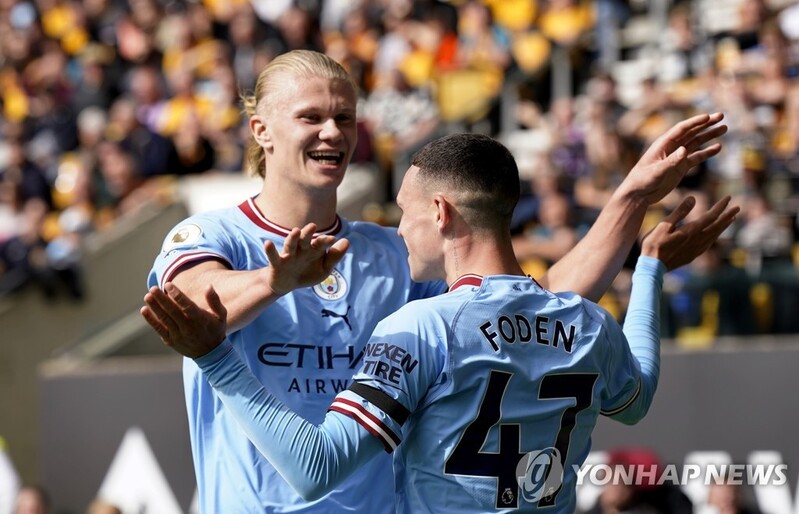 '홀란 11호골' 맨시티, 울버햄프턴 3-0 완파…황희찬 교체출전