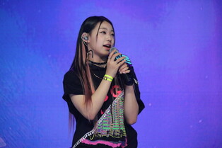 Girl group Lapillus greeting at media showcase of first mini album 'GIRL's ROUND Part. 1'