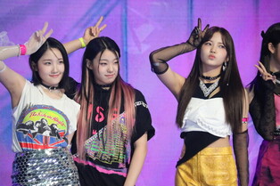 Group photos of girl group Lapillus during media showcase of first mini album 'GIRL'S ROUND Part.1'