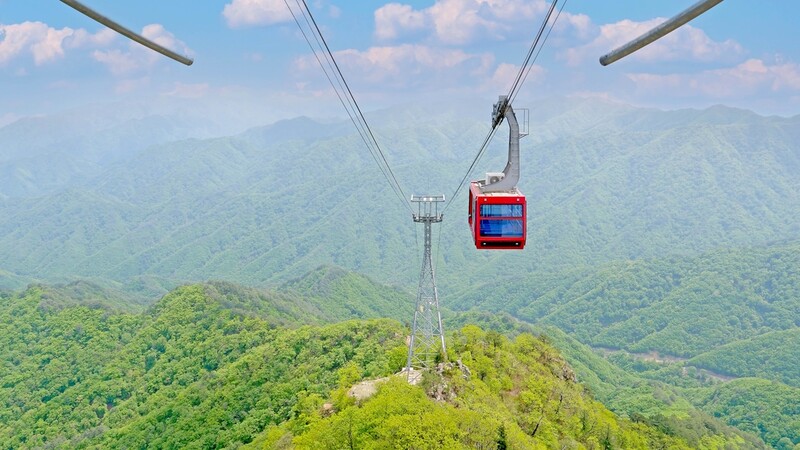'국내 최북단 운행' 화천 백암산 케이블카 내달 21일 개장