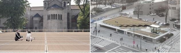 서울 도심 옥상에 깔린 대청마루…공모작 전시
