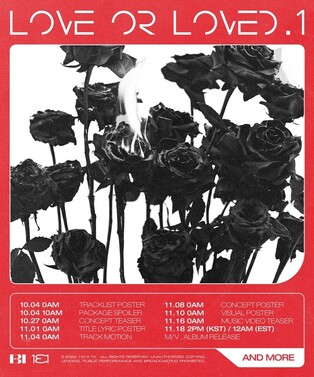 B.I to release EP 'Love or Loved Part. 1' on Oct. 18