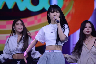 Performance photos of Mamamoo during media showcase for 12th mini album 'MICON'