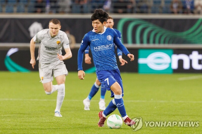 홍현석 54분 활약…헨트, UEFA 콘퍼런스리그 조별리그 2-4 패배