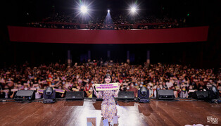Photos of actress Park Eun-bin during fan meeting in Philippines