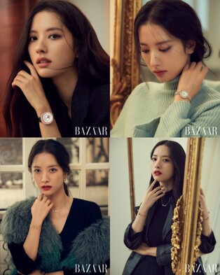 Photos of WJSN Bona for fashion magazine Harper's BAZAAR