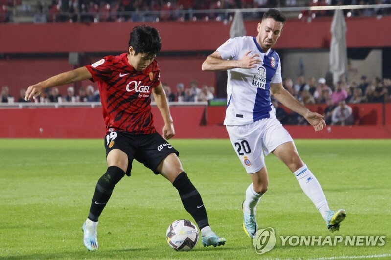 '이강인 87분 뛴' 마요르카, 에스파뇰과 1-1 무승부