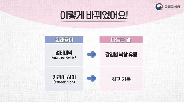 "'멀티데믹', 우리말 '감염병 복합 유행'으로 쓰세요"