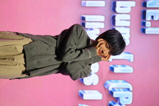 NINE.i members posing during media showcase for 2nd mini album 'I Part.1'