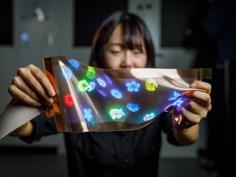 LG Display showcases high-resolution stretchy display