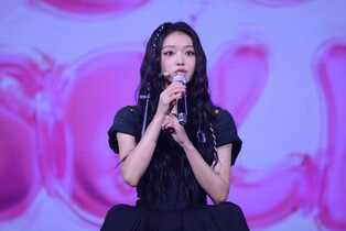 Photos of Oh My Girl's YooA during media showcase for second solo mini album 'Selfish'