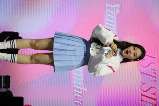 Girl group CSR during individual photo time at media showcase for first single album 'Sequence : 17&'