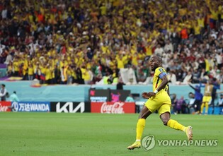 [월드컵] '대회 첫 경기 MVP' 발렌시아 "에콰도르 팬 응원이 동기부여"