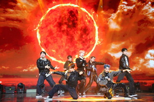 Photos of TEMPEST during performance of title track 'Dragon' at media showcase of third mini album 'ON and ON'