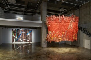 Abandoned bottle caps in Africa become sculpture...Private exhibition of El Anastasui