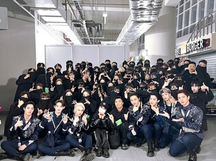 Behind the scenes photos of ATBO at 2022 MMA