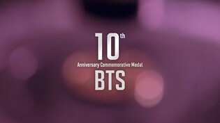 Korea Minting and Security Printing Corp to release 10th Anniversary Commemorative Medal for BTS' debut