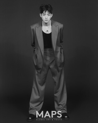 Photos of K-pop boy group VICTON's Jung Su-bin featuring in 'Maps', Global Art and Youth Magazine drops