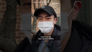 BTS members sending Jin off to the military