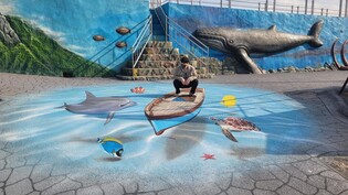 속초항 방파제 트릭아트 활용 관광명소로 새 단장