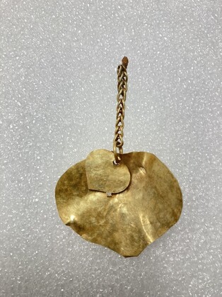 Heart-shaped golden earrings of Gaya unearthed