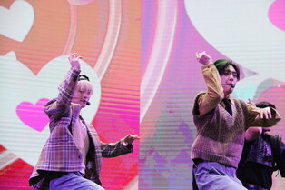 Photos of Moonbin and Sanha performing 'Chup Chup' at media showcase for third mini album 'INCENSE'